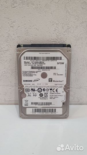 Жесткий диск Samsung 1 тб