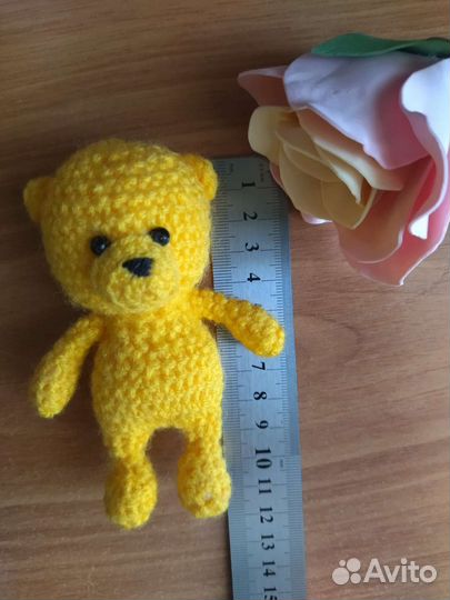 Мини мишка вязаная игрушка