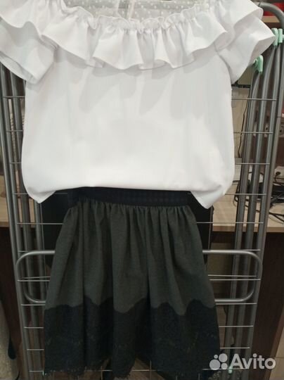 Школьная форма для девочки серая 134-140