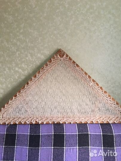 Платок шаль натуральный пух на шёлковой нити