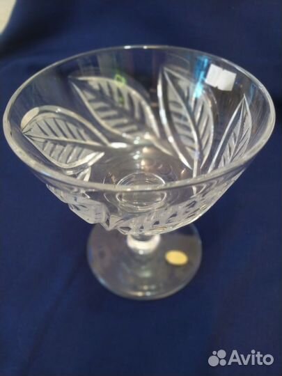 Ваза на ножке хрусталь
