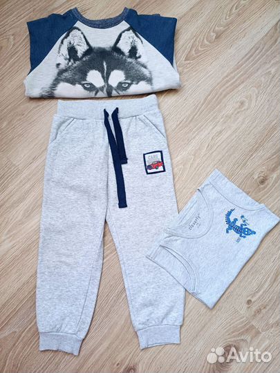 Комплект (кофта,штаны,майка), р.110-116