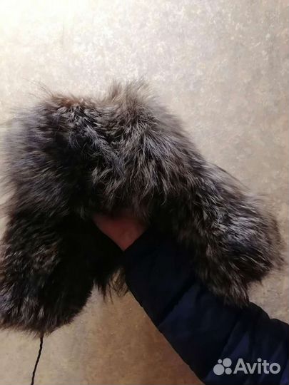 Шапка ушанка чернобурка из спинок