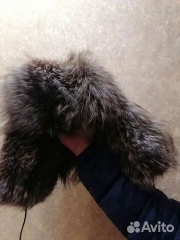 Шапка ушанка чернобурка из спинок