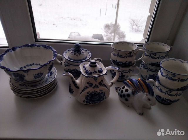 Сервиз чайный гжель