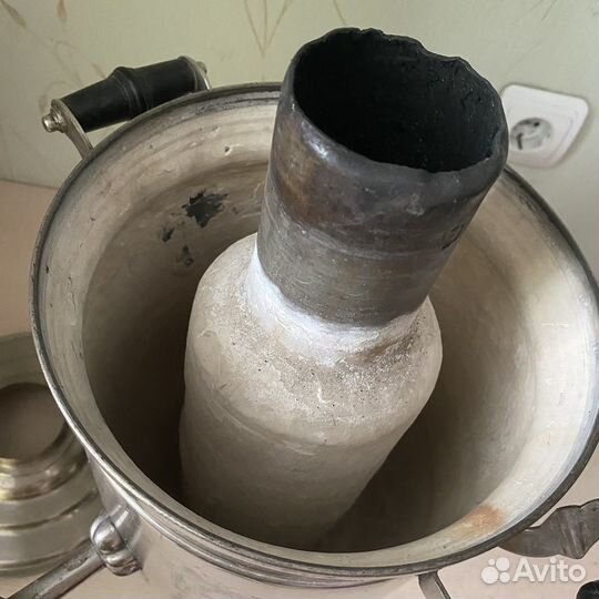 Угольный самовар 3,5 л с трубой