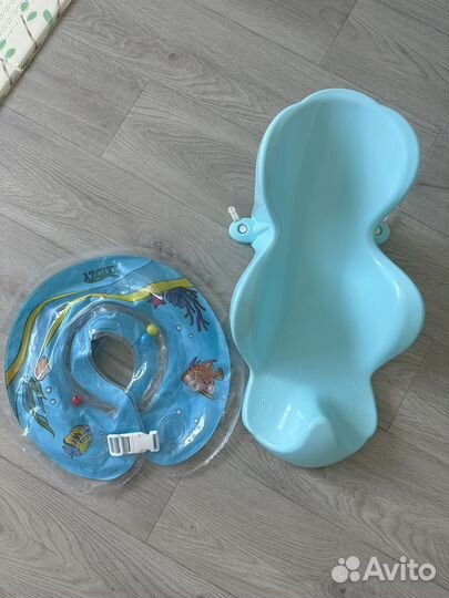 Круг и горка для купания