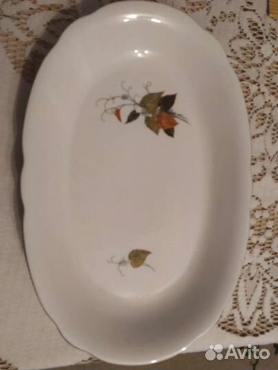 Блюдо овальное гдр