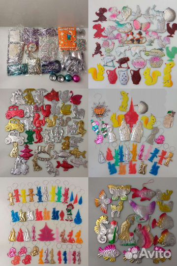 Ёлочные игрушки СССР: колкий пластик и картонаж