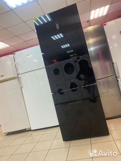 Холодильник чёрный Siemens бу с гарантией
