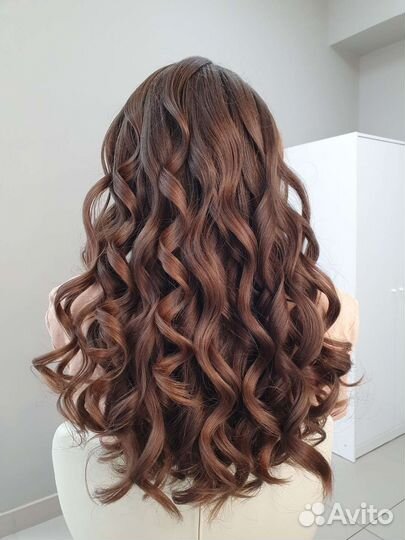 Прически, локоны, образ в 4 руки