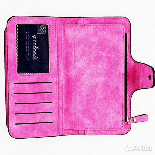 Женский больш. замшевый кошелёк-портмоне Baellerry