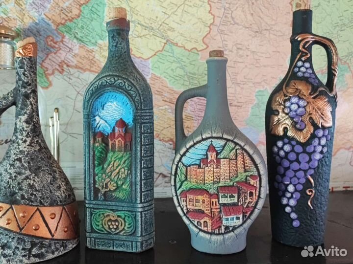 Бутылка керамическая