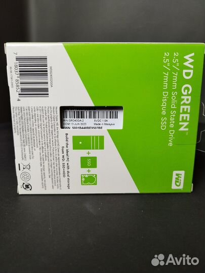 Жесткий диск ssd WD Green 240 Gb
