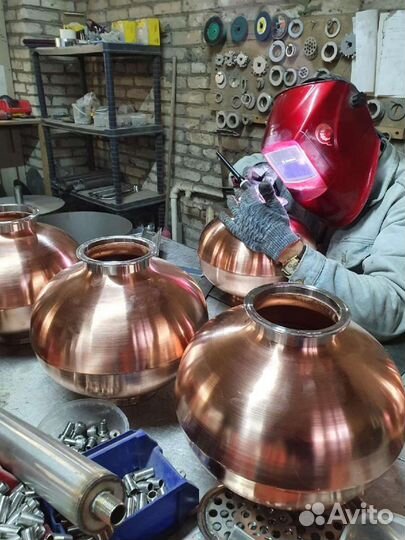 Шлем медный 10л 4/4 вискарный