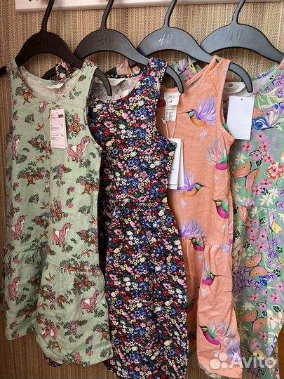 Платья новые h&m хоопок 116 122 пакетом бренд