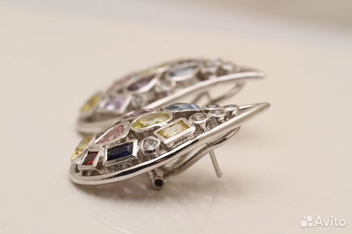 Серебрянные Серьги с Фианитами