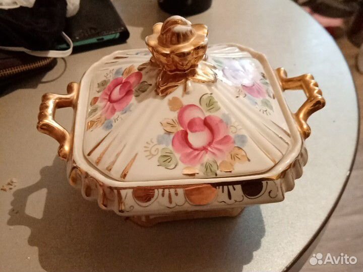 Конфетница гжель СССР