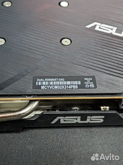 Видеокарта asus RX 6500 XT Dual