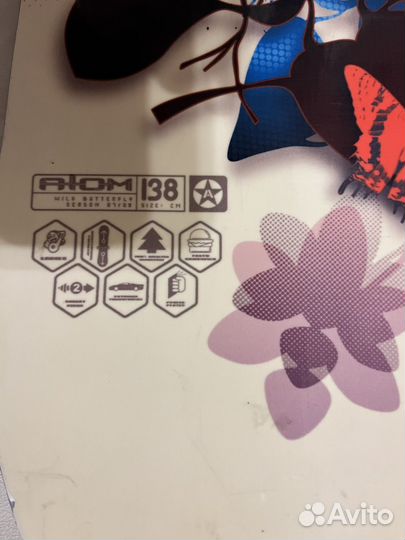 Комплект сноуборд Atom 138 и крепления FLY