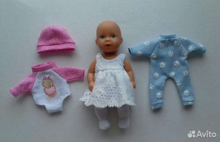 Одежда для кукол мини беби Борн 12см