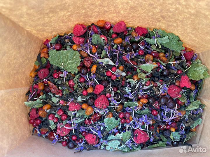 Иван чай 1 килограмм «Ягоды и травы», ароматный