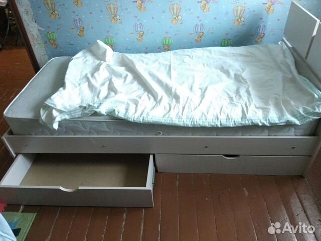 Кровать полуторка с матрасом бу купить в Саратове | Товары для дома и ...