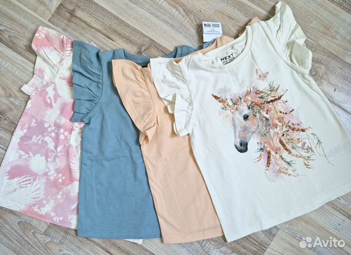 Новые футболки next 116 и 122