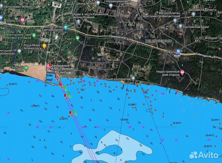 Карты глубин водоемов для Garmin