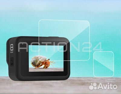 Набор защитных стекол Telesin для GoPro Hero 8 Bla