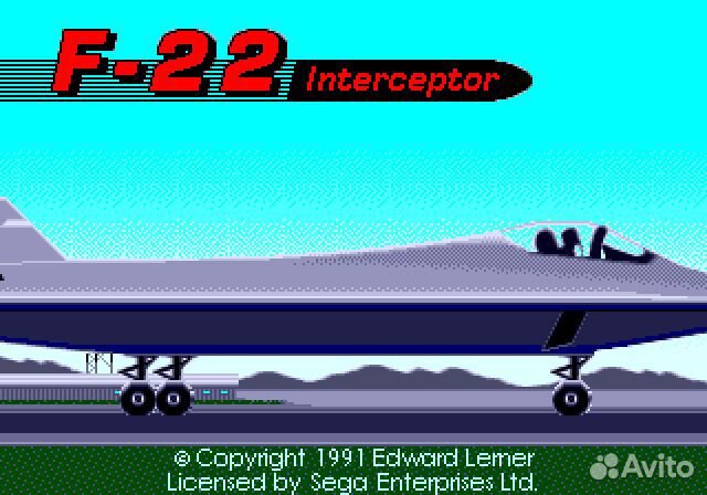 F-22 Interceptor Sega, английская версия