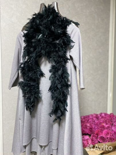 Боа из перьев индейки (клеенные)