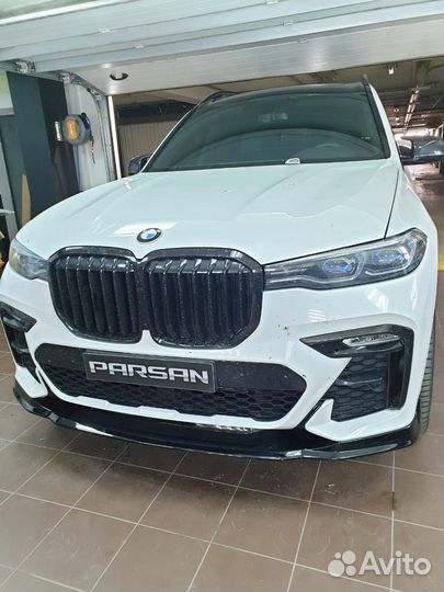 Передняя губа для BMW X7 M-sport (G07) (пластик)