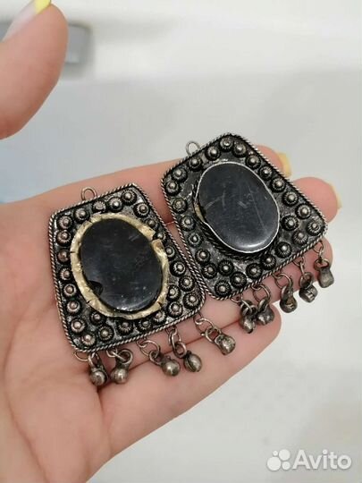 Старинные Дореволюционные Серьги серебро