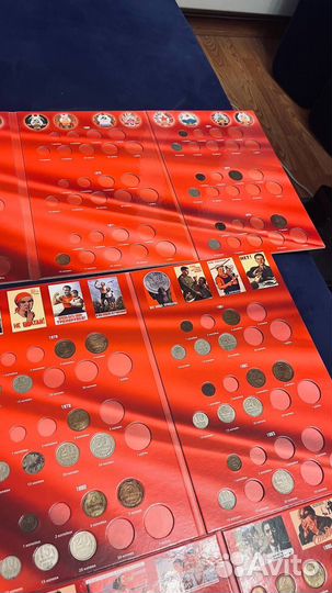 Альбомы с монетами СССР юбилейные