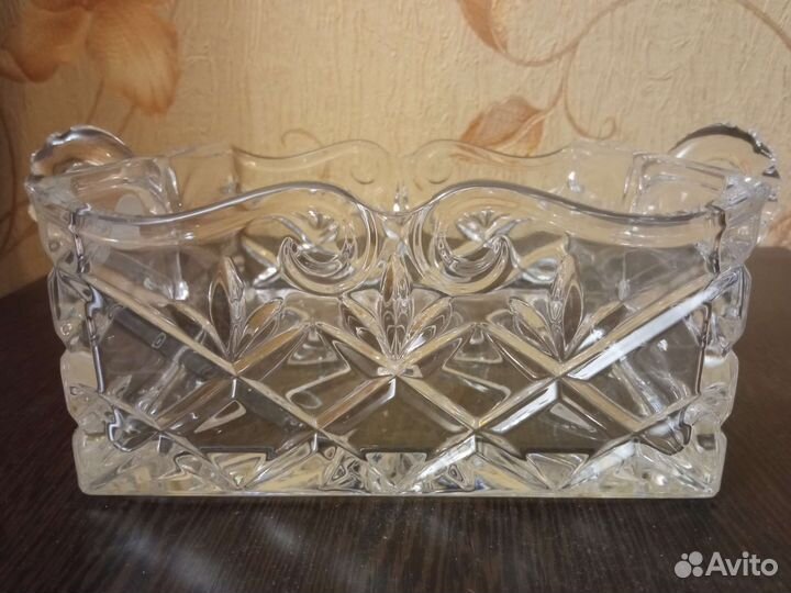 Ваза для фруктов или конфет из хрусталя