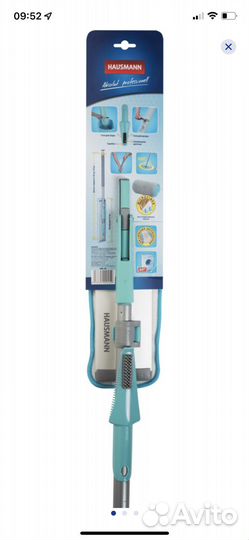 Швабра Homeclub складная со сменной тряпкой