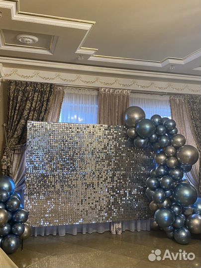 Фотозона из пайеток