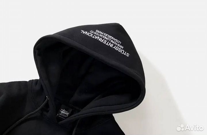 Худи Stussy v2 Черное