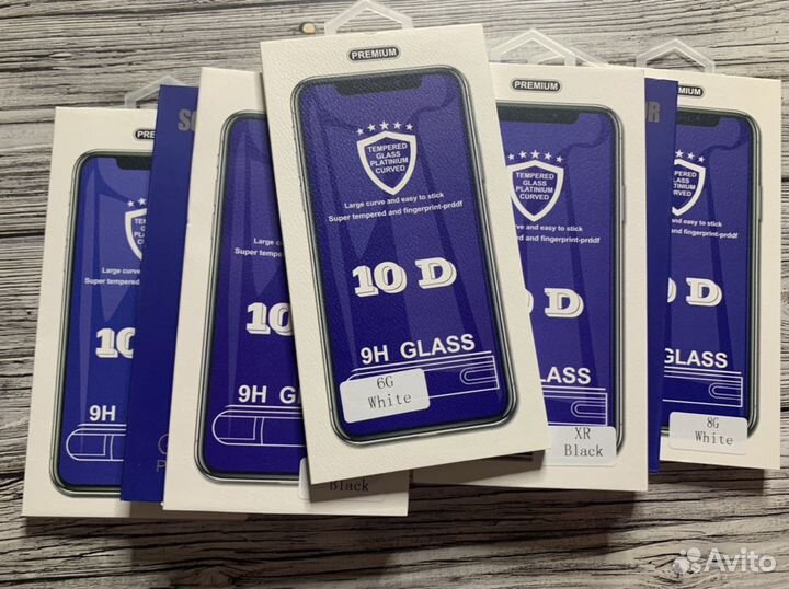 Защитные стёкла 10D iPhone