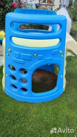 Детская горка пластиковая уличная бу