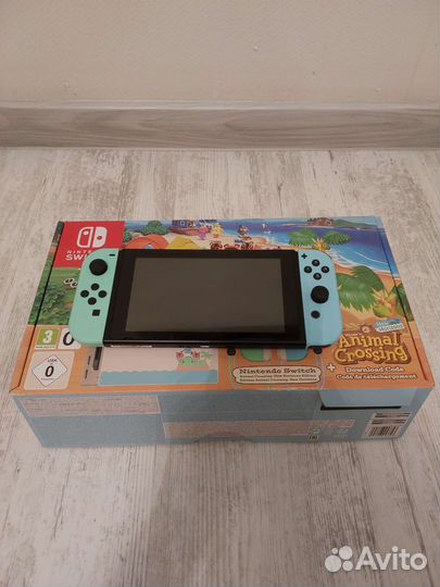 Nintendo Switch rev.2 32 гб, Animal Crossing