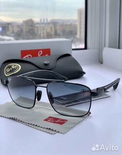 Очки ray ban ferrari пепельные