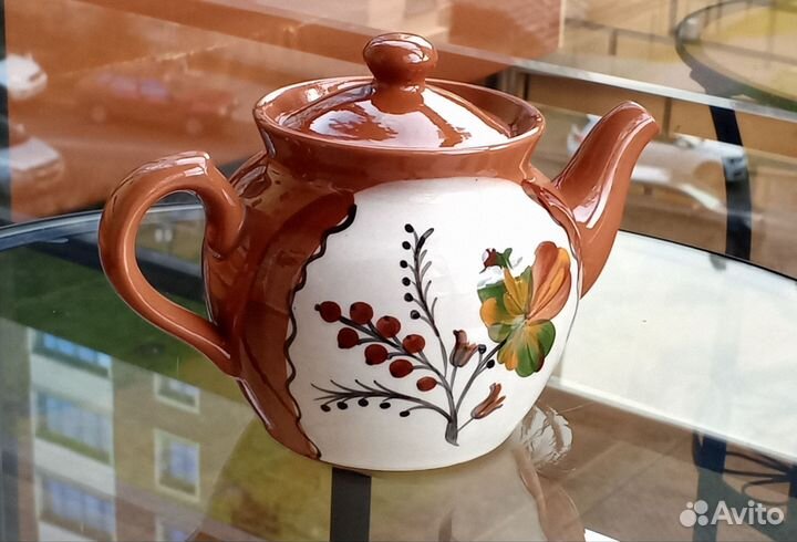 Винтажный заварочный чайник (керамика, СССР)