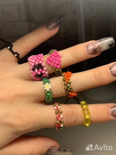 Кольцо из бисера