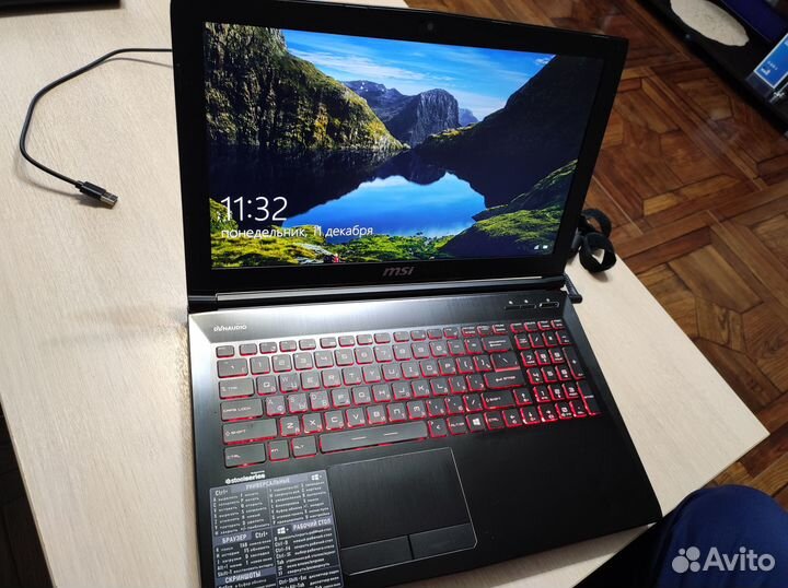 Ноутбук MSI GE62 Apache Pro