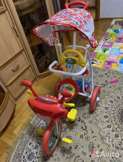 Детский велосипед с ручкой