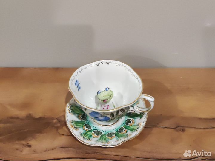 Чайная пара фарфор тонкий