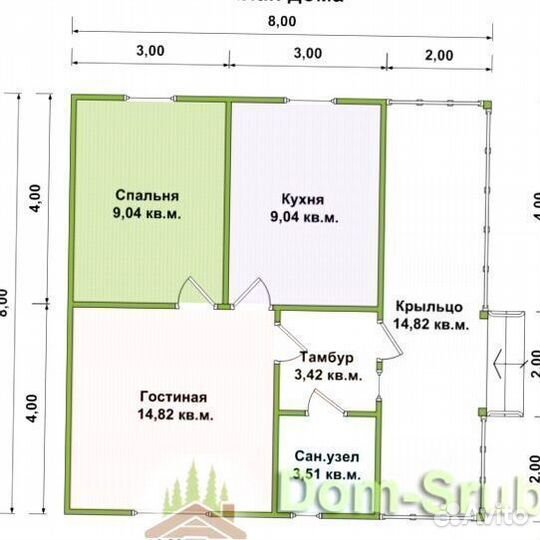 Тосно. Дома каркасный дк-31 (8х8). Строим в Срок