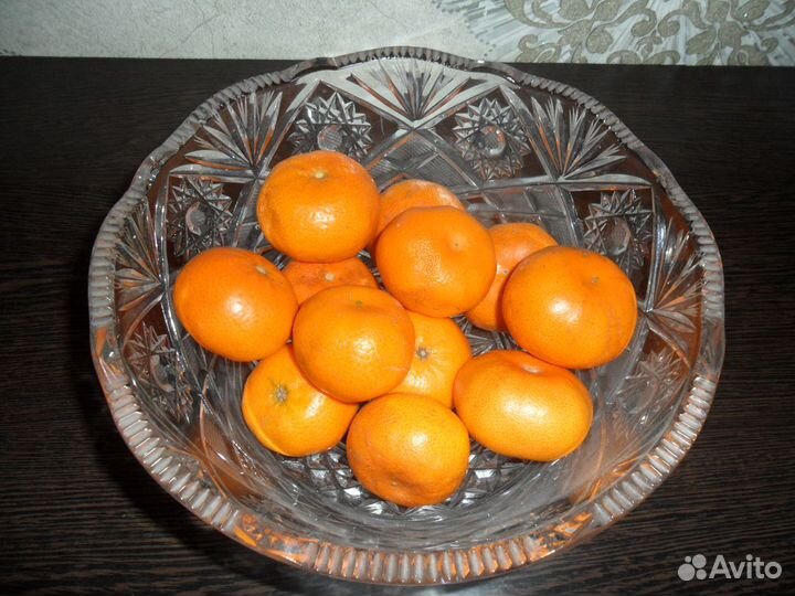 Ваза хрустальная для фруктов. (Салатница) СССР